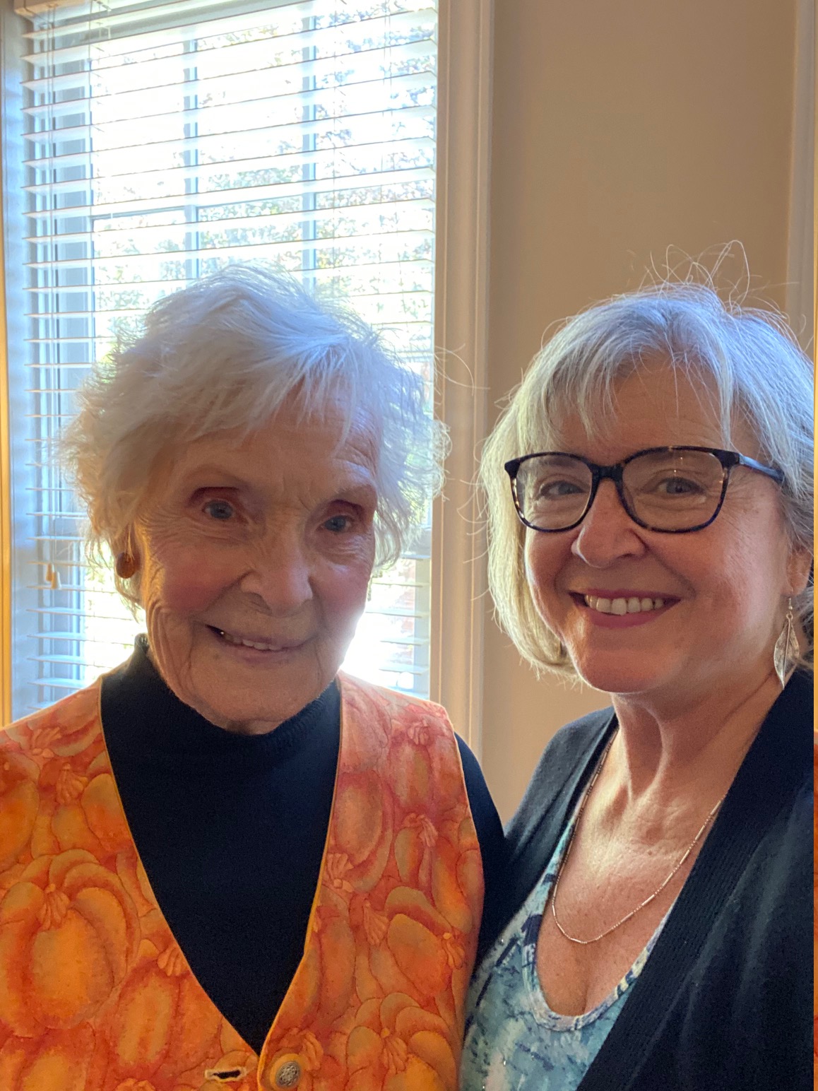 Pam and Helen 2019_90 yrs old